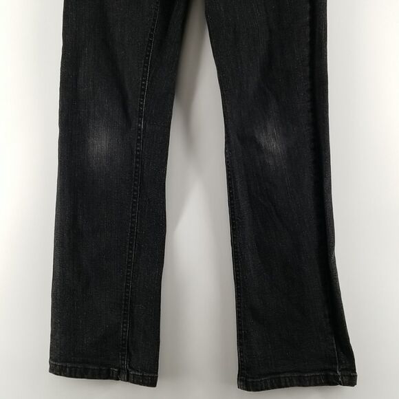 No Fear Jeans Boys Size 12 Youth Black Denim Skinny Waist Button Distressed - Picture 2 of 14